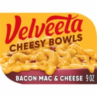 Velveeta Cheesy Bowls Bacon Mac & Cheese with Smoky Cheese Sauce Microwavable Meal