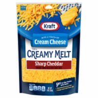 Kraft Sharp Cheddar Shredded Cheese with a Touch of Philadelphia for a Creamy Melt Perspective: Main