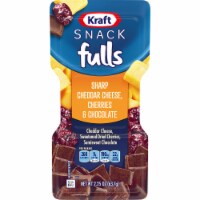Kraft Trios Snackfulls Sharp Cheddar Cheese, Cherries & Chocolate Snack Pack Perspective: Main