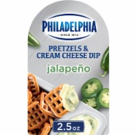 Philadelphia Pretzels & Jalapeno Cream Cheese Dip Snack Perspective: Main