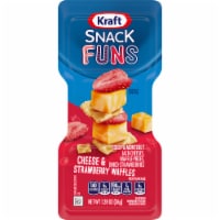 Kraft Snack Funs Cheese & Strawberry Waffles Snack Pack Perspective: Main