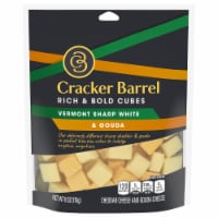 Cracker Barrel Rich & Bold Vermont Sharp White Cheddar & Gouda Cheese Cubes
