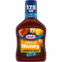 Kraft Hint of Honey BBQ Barbeque Sauce with 25% Less Sugar Perspective: Main