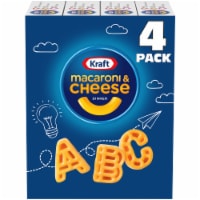 Kraft Mac N Cheese Macaroni and Cheese Dinner with ABC Pasta Shapes & Crayola Coloring Boxes Perspective: Main