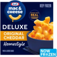 Kraft Frozen Meal Original Cheddar Mac & Cheese Macaroni and Cheese Dinner Perspective: Main
