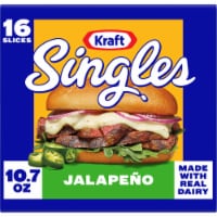 Kraft Singles Jalapeno Cheese Slices Perspective: Main