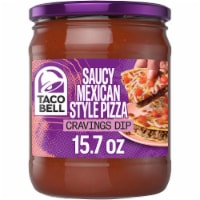Taco Bell Saucy Mexican Style Pizza Cravings Dip, Jar Perspective: Main