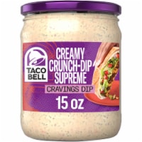 Taco Bell Creamy Crunch-Dip Supreme Cravings Dip, Jar Perspective: Main