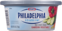 Philadelphia 1/3 Less Fat Garden Vegetable Cream Cheese Perspective: front