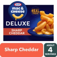 Kraft Deluxe Sharp Cheddar Mac N Cheese Macaroni and Cheese Dinner