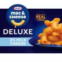 Kraft Deluxe Macaroni and Cheese Dinner with 2% Milk Cheese Perspective: Main