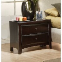 Coaster Phoenix Transitional 2-Drawer Wood Nightstand in Cappuccino