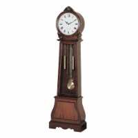 Brown Traditional Grandfather Clock with Chime- Saltoro Sherpi