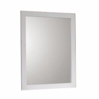 Coaster Selena Rectangular Wood Mirror with Coastal Cottage-Inspired in White