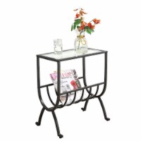 Monarch Specialties Inc. Monarch 23  x 12  x 19  Tempered Glass Magazine Table Clear