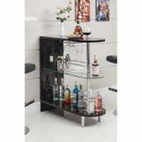 Beautiful Contemporary Bar Table, Black- Saltoro Sherpi