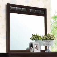 Coaster Carlton Transitional Wood Upholstered Mirror in Cappuccino