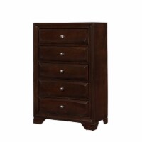 Contemporary Sylvan Drawer Chest, Cappuccino Brown- Saltoro Sherpi