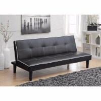 Contemporary Sofa Bed, Black- Saltoro Sherpi