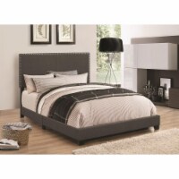 Coaster Boyd California King Low Profile Bed in Charcoal Gray