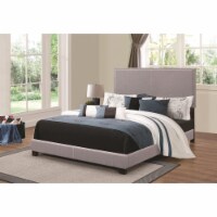 Coaster Boyd Fabric Upholstered Full Bed with Nailhead Trim Gray