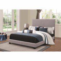 Coaster Boyd Fabric Upholstered California King Bed with Nailhead Trim Gray