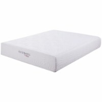 Coaster Ian Queen Transitional Fabric Memory Foam Mattress in White