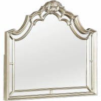 Coaster Heidi Arched Mirror in Metallic Platinum