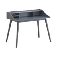 Coaster Percy Mid-Century Modern 4-compartment Wood Writing Desk in Gray