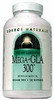 Source Naturals  Mega GLA 300™ Borage Seed Oil Perspective: front