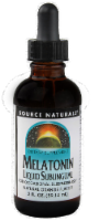 Source Naturals Melatonin Liquid Orange Flavor Sublingual Dietary Supplement Perspective: Main