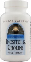 Source Naturals Inositol and Choline 800mg Tablets Perspective: Main
