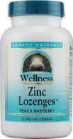 Source Naturals Wellness Peach-Raspberry Zinc Lozenges Perspective: Main