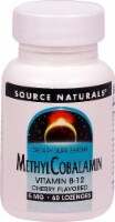 Source Naturals Methylcobalamin Vitamin B12 Cherry Lozenges 5mg
