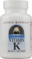 Source Naturals Vitamin K Tablets 500mcg
