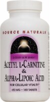 Source Naturals Acetyl L-Carnitine and Alpha-Lipoic Acid Tablets 650mg Perspective: Main