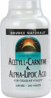 Source Naturals Acetyl L-Carnitine and Alpha-Lipoic Acid Tablets 650mg