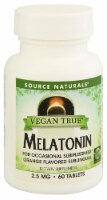 Source Naturals Vegan True Melatonin Tablets 2.5 mg