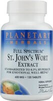 Planetary Herbals Full Spectrum St John's Wort Extract Tablets 600 mg Perspective: front