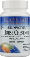 Planetary Herbals Full Spectrum™ Horse Chestnut Tablets 300 mg