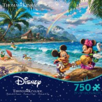 Ceaco Thomas Kinkade Disney - Mickey and Minnie in Hawaii Puzzle Perspective: Main