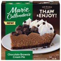 Marie Callender's Chocolate Brownie Cream Pie Frozen Dessert Perspective: Main