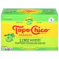 Topo Chico Sabores Lime With Mint Extract Cans Perspective: Main