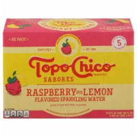 Topo Chico Sabores Raspberry with Lemon Sparkling Water Cans Perspective: Main