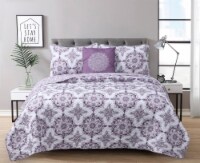 Harper Lane Dustin Purple 4 Piece Quilt Set