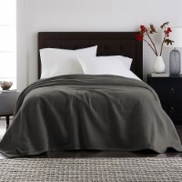 Harper Lane Charcoal Velvet Plush Blanket