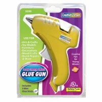 Low-Temp Mini Glue Gun, Yellow, 5.5  x 4 , 1 Glue Gun + 3 Glue Sticks