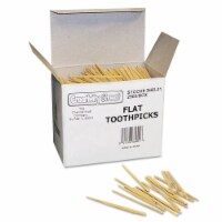 Creativity Street Flat Wood Toothpicks, Natural, 2,500/Pack 369001