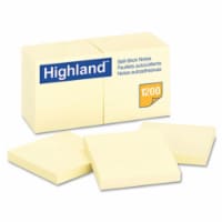 3M 6549YW Removable Notes 3 x 3 Size Perspective: Main