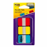 Post-it® Durable Tabs - Red/Yellow/Blue Perspective: Main